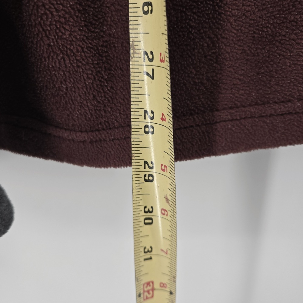Columbia Flattop Ridge Half Snap Jacket Mens XL Grey Burgundy Fleece‎ Men's - Picture 7 of 10